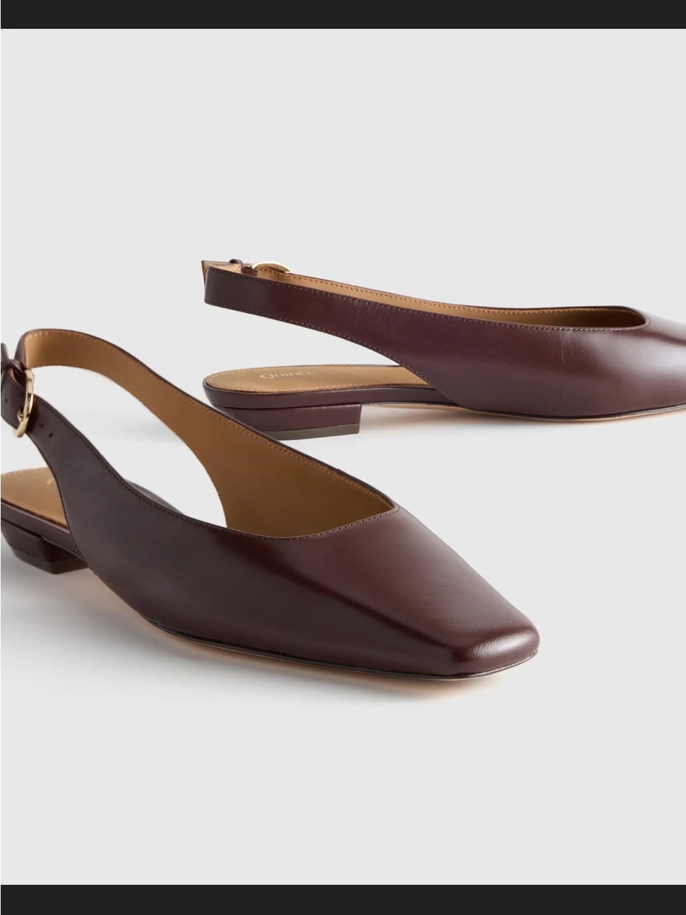 Quince Women’s Deep Burgundy Leather Slingback Mules